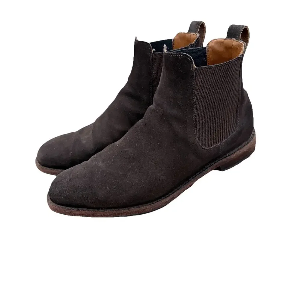 Allen Edmonds Liverpool Chelsea Dress Men’s Boots Brown Suede Size 9